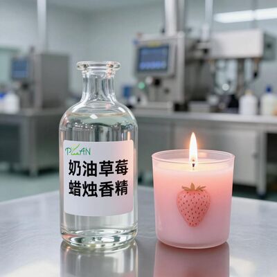 रीड स्टिक्स और सुगंधित मोमबत्तियों और डिफ्यूज़र होम स्प्रे उत्पादन के लिए आवश्यक तेल सुगंध मलाईदार स्ट्रॉबेरी फ्लेवरिंग तेल